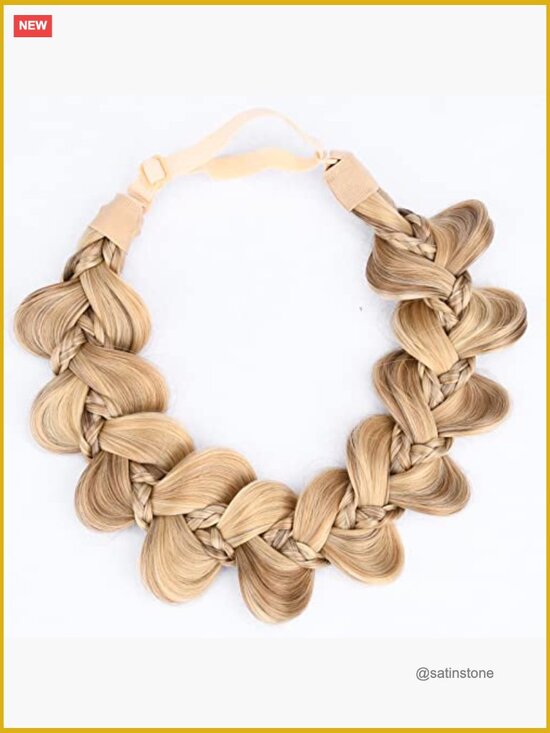 Synthetic Braided Headband Wide Hairpiece Hair Accessory main image 4
